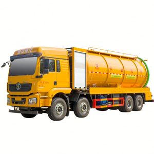 Camion de nettoyage et d'aspiration des eaux usées manuel diesel China Shanqi 8x4, 32 mètres cubes, Weichai 430 ch, émission Euro 6 - Product Image 1