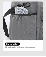 Housse de transport universelle pour machine à coudre de voyage souple Sac fourre-tout rembourré réglable Accessoires de couture supplémentaires
