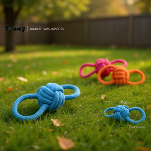 Juguete de Cuerda en Forma de 8 para Perros, Marca Yommy, 20cm - Product Image 3