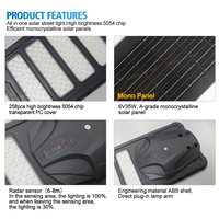 Fabricant de lampadaires solaires, lampadaire solaire étanche, économie d'énergie, projecteur solaire LED tout-en-un pour l'extérieur