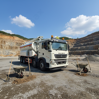 Camion de chargement de diesel pour emulsion explosive, pour forage, avec réservoir de 10001-15000L, pour exploitation minière de surface à grand diamètre, 251-350 ch