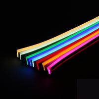 Guirlandes lumineuses LED néon 12V IP65 10W 120 LED 5mm 50m/rouleau, flexibles, couleur unique, ambre rose, télécommande, découpables, certifiées CE