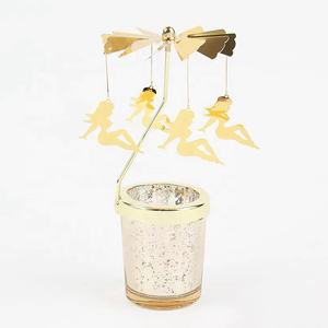 Bougie carrousel chevaux, couleur personnalisée, argent or cire de soja, bougie parfumée - Product Image 4