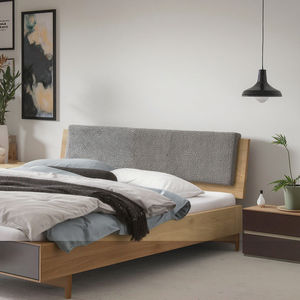 Design moderno testiera in legno massello di quercia con morbida pelle tampone naturale e puro elemento estensibile per mobili camera da <span class=keywords><strong>letto</strong></span> - Product Image 2