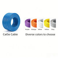 Cable de Red Cat5e Sólido de 23 AWG, Azul/Blanco/Negro/Blanco, PVC PE, 300 m, 24 Hilos, UTP/FTP/SFTP, Embalaje para Uso en Telecomunicaciones, CE, de Fábrica China