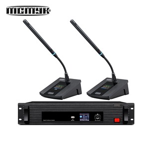 Mikrofon kondensor Desktop kawat profesional untuk mikrofon Ketua Ruang Rapat - Product Image 1