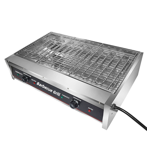 Grill électrique sans fumée 8KW, grill de barbecue électrothermique durable antiadhésif avec interrupteur à air et double commande - Product Image 2
