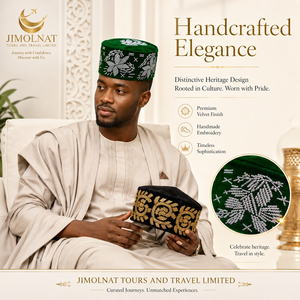Pañuelo para la Cabeza con Diseño de Hojas de Seda para Hombre, Estilo Yoruba Africano, de Alta Calidad, Étnico, Transpirable y Ecológico - Product Image 6