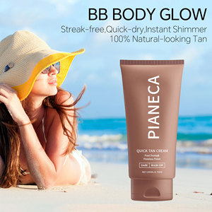 Private Label Vegan idratante particelle lucide e secche organiche Glow crema per il corpo crema solare crema abbronzante e abbronzante - Product Image 2