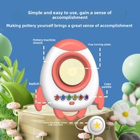 Machine à poterie électrique pour enfants, kit de peinture DIY, artisanat artistique fait main, jouets en céramique