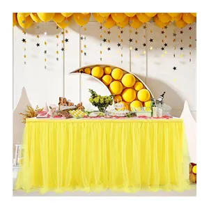 Party Supplies Buffet Tulle Wedding Table Skirt for Rectangle Tables Decoration