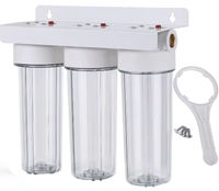 Filtres à eau Wholewater, purificateur d'eau à 3 étapes avec filtration triple, doté d'un bouteille filtrante épaissie de 10 pouces et d'un système de ventilation.