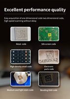 Lecteur de codes-barres 1D/2D sans fil, vente directe d'usine, multifonction, nouveau design, lecteur de codes-barres portable pour supermarché