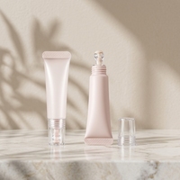 Tube de gloss à lèvres 10ml 20ml 30ml, tube cosmétique 19mm, applicateur de gloss à lèvres, bouchon à vis, transparent, rose satiné, couleur personnalisée, logo personnalisé