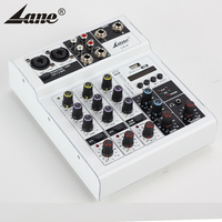 Lane LG-4-miniconsola mezcladora de audio profesional, dispositivo digital, usb, mp3, 4 canales, para rendimiento de escenario, KTV