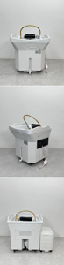 Lujosa Cama de Masaje Eléctrica 2 en 1 Portátil de Acero Inoxidable con Cuero Sintético Acrílico y Enchufe, Lavacabezas para Salón de Belleza y Spa - Product Image 6