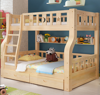Lit superposé pour enfants en bois massif, économique et abordable, pour chambre familiale multi-ébègles, sans intermédiaires