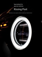 Mise à niveau modèle 2025 - pour Chery Icar V23 Accessoire - Phares LED avec yeux d'ange ronds jaunes et grands
