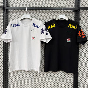 T-shirts légers imprimés brésiliens pour hommes en gros, vêtements de sport d'extérieur, adaptés à la saison de football. - Product Image 3