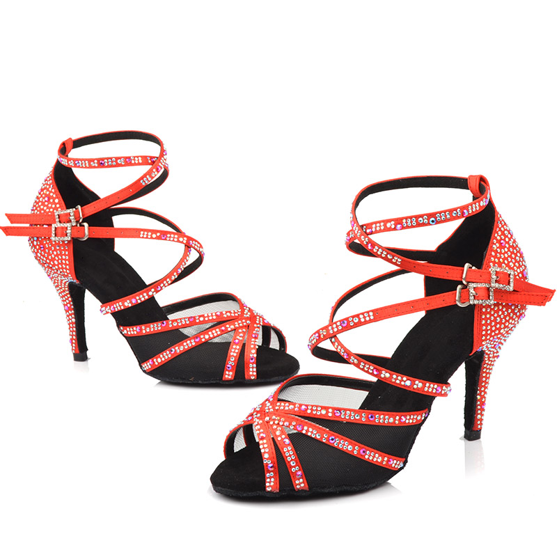 Custom Women's Latin Dance Shoes Salsa Ballroom Ladies High Heels Women Wedding Shoes