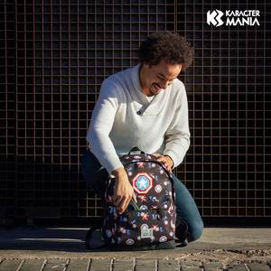 Karactermania pour Marvel Captain America Captain Pixel-ECO Sac à dos 2.0, Noir - Product Image 5