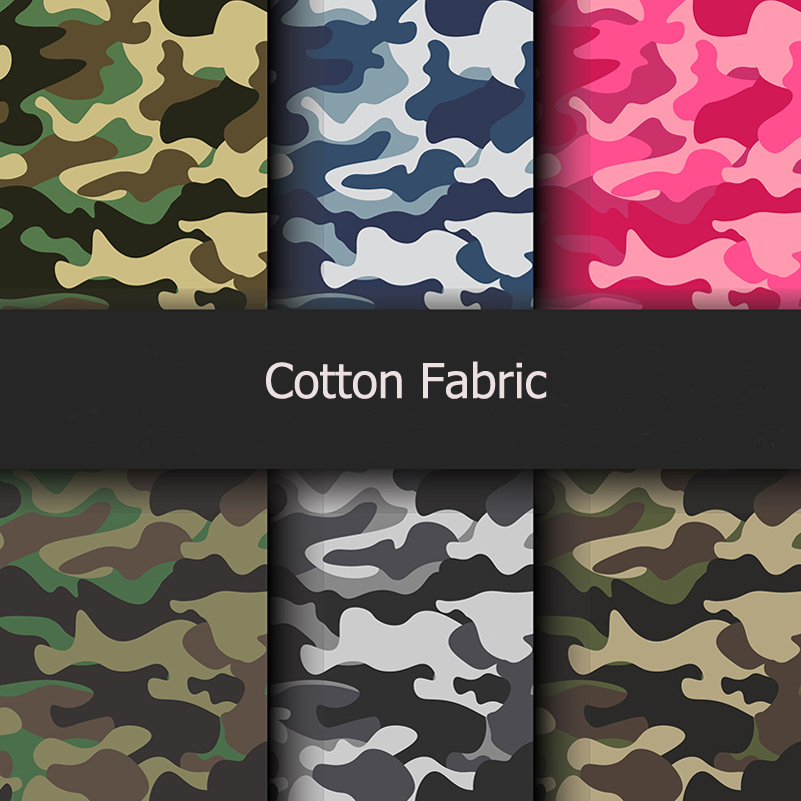 Camouflage Cotton Military Training Background Cloth Digital Printing Fabric For DIY Handmade By Half Meter