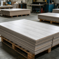Suelo Vinílico Laminado SPC de PVC Entrecruzado de Diseño Moderno en Blanco y Gris de 4-10 mm para Dormitorio