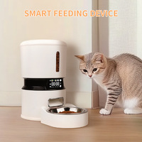 Excellent distributeur automatique de nourriture pour animaux de compagnie de 4 L, avec double alimentation, pour chats et chiens, avec puce électronique
