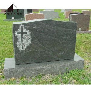 QUYANG Shanxi Noir Granit Plat Dalle Pierre Tombale Pierre Tombe Cimetière Funéraire Pierre Tombale Monument pour Américain - Product Image 4