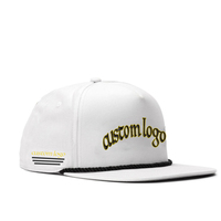 Hombres Classic Richardson 256 Estilo Flat Brim Golf Rope Sports Caps Custom Logo Gorras Plain White 5 Panel Polo Snapback Hat