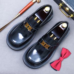 2025 luxe grande Promotion hommes décontracté en cuir de vachette mocassins fond épais avec tendance de la mode quotidien banlieue tout-match chaussures - Product Image 4