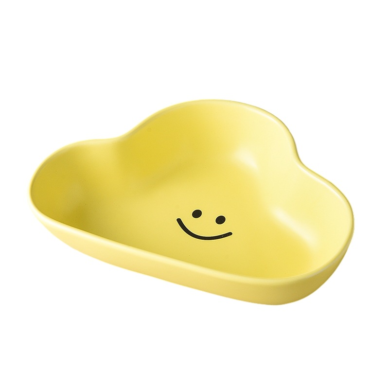 Smiley cloud bowl-custard