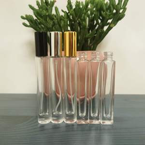 In Stock 10ml Slim <b>Glass</b> Perfume Bottles, Small Capacity Refillable Fragrance <b>Container</b> with Fine Mist Press Spray - Product Image 4