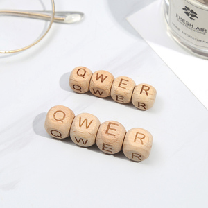 Cuentas <span class=keywords><strong>de</strong></span> <span class=keywords><strong>Madera</strong></span> Hexagonales con <span class=keywords><strong>Letras</strong></span> del Alfabeto Grabadas, Cuentas <span class=keywords><strong>de</strong></span> <span class=keywords><strong>Letras</strong></span> Seguras, <span class=keywords><strong>Madera</strong></span> <span class=keywords><strong>de</strong></span> Haya Sin Terminar, Manualidades, Fabricación <span class=keywords><strong>de</strong></span> Collares - Product Image 6