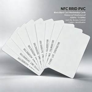 Cartes intelligentes PVC CR80 TK4100 T5577 avec puce RFID 1K, code QR, pour usage hôtelier, codage 18 bits, étanches, imprimables, paiement - Product Image 1