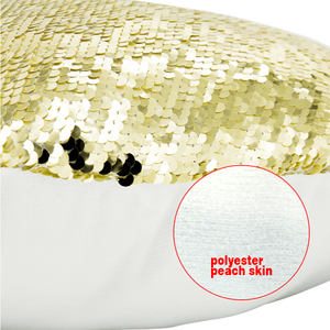 Sublimation Printable Reversible Gold Magic Sequin Knitted Eco-Friendly 100% Polyester Waterproof Modern <strong>Square</strong> Heart <strong>Pillow</strong> - Product Image 4