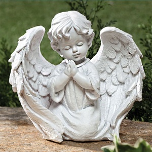 Statua Moderna <span class=keywords><strong>di</strong></span> Angelo in Marmo Bianco per Decorazione Domestica <span class=keywords><strong>di</strong></span> Ville - Product Image 4