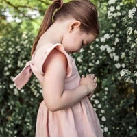 Robes d'été décontractées pour adolescentes, en coton, sans manches, couleur unie, style princesse, collection 2025