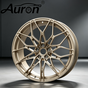 ล้อแม็กซ์อะลูมิเนียมอัลลอยด์ Auron สีทองเข้ม แบบหลายก้าน ผลิตจากชิ้นเดียว สำหรับรถยนต์นั่งส่วนบุคคล ใช้สำหรับดัดแปลงอัพเกรด ล้อรถยนต์ทุกรุ่น ใหม่ - Product Image 4