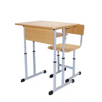 Meubles scolaires roumains, ensemble bureau et chaise pour étudiants, MDF, chaise et bureau réglables pour salle de classe