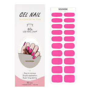 Huizi Uv Gel Vente chaude Autocollants pour ongles en gel complet longue durée Décoration d'ongles Décoration d'ongles en gel semi-durci - Product Image 1
