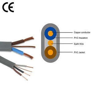 Jzd Cáp bs6004 Twin và trái đất 2.5mm 4mm 6mm * 3 lõi phẳng dây điện dây cáp điện dây đồng PVC như/NZS tiêu chuẩn - Product Image 1
