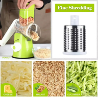 1 Pièce Râpe Manuelle Rotative en Métal pour Fromage, Râpe Spirale, Hachoir Alimentaire, Mélangeur, Hachoir à Pommes de Terre et Légumes