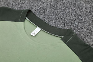 Tenues de football d'été, ensemble d'entraînement à manches courtes, maillot 25/26, polyester respirant, séchage rapide, col rond, unisexe - Product Image 3