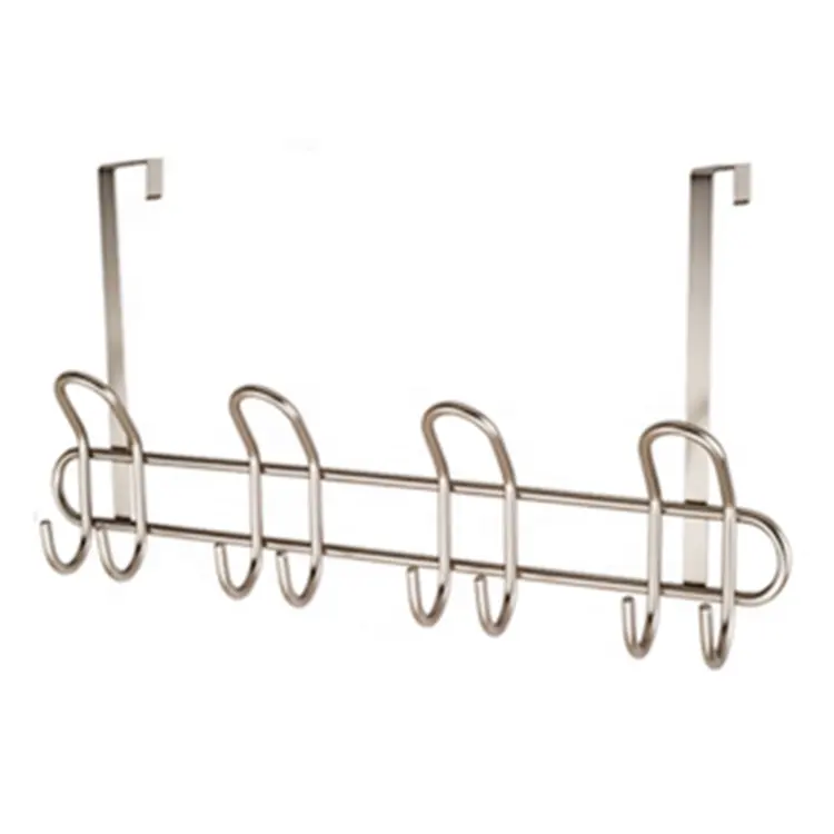 Stainless Steel Shower Hooks Glass Door Shower Hanger Lightweight Bathroom Rack Bath Shower Towel Hanger