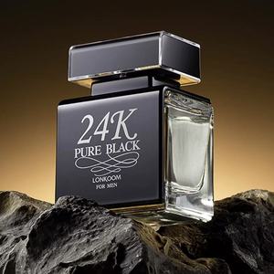Perfume Negro Puro 24K de Estilo Nicho en Tendencia, 100 ml - LONKOOM Original, el Aroma Masculino Más Vendido |   Fragancia Viral de Redes Sociales - Product Image 2