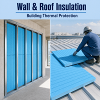 Panneau en mousse XPS certifié CE spécial pour l'isolation thermique des bâtiments, matériau isolant thermique