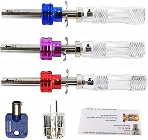 Juego de Herramientas de Cerrajería HUK, 3 Piezas, Juego de Ganzúas Tubulares Avanzadas de 7 Pines para Candados, Ganzúa Cruzada, Juego de Ganzúas Tubulares - Product Image 2