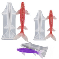 Chanceux Koi poisson Silicone moule résine époxy bureau ornements décoratifs suspendus artisanat coulée moule bricolage gâteau cuisson faisant outil
