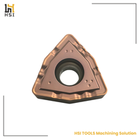 Foret en U indexable à plaquettes en carbure WCMX Series Trigon pour acier inoxydable, acier semi-dur, perçage traversant CNC